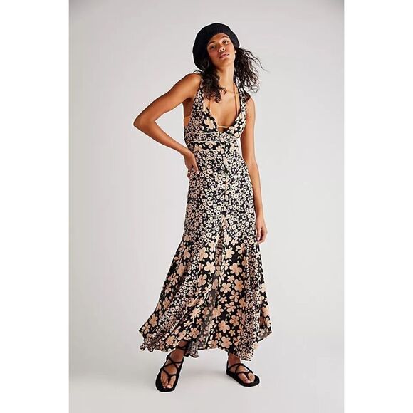 New Free  People Dewberry Maxi Dress Size XS - Picture 1 of 5